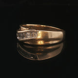 14k Yellow Gold and 0.20cttw Diamond Vintage Band Ring Size 9.25