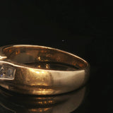 14k Yellow Gold and 0.20cttw Diamond Vintage Band Ring Size 9.25