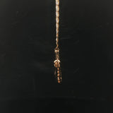 14k Yellow and White Gold Diamond Vintage Fancy Link Pendant Necklace 17"