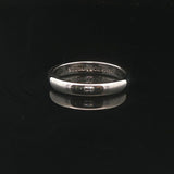 Tiffany & Co. Platinum 3mm Polished Band Ring Size 5.5