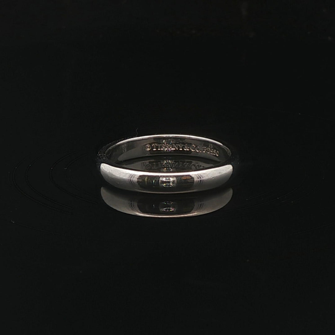 Tiffany & Co. Platinum 3mm Polished Band Ring Size 5.5