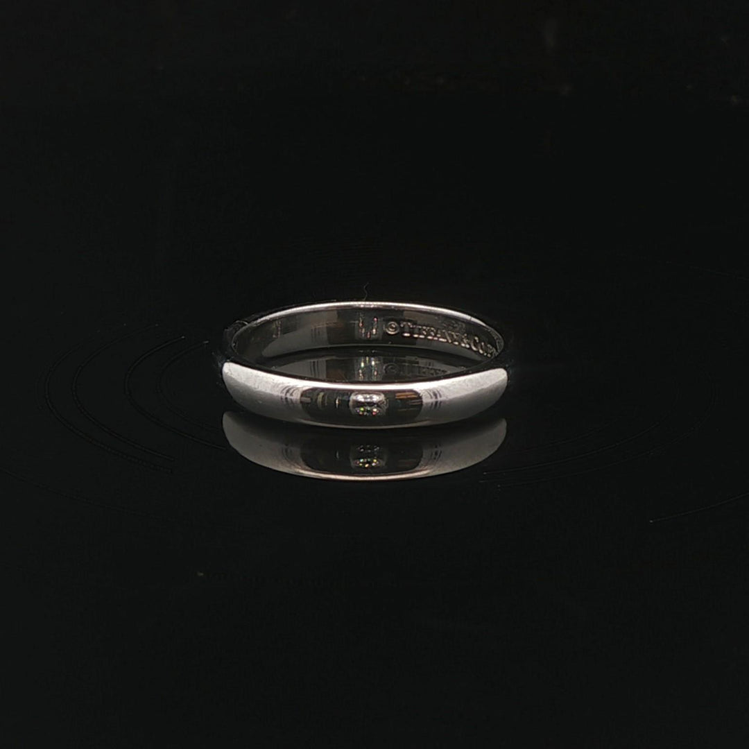 Tiffany & Co. Platinum 3mm Polished Band Ring Size 5.5