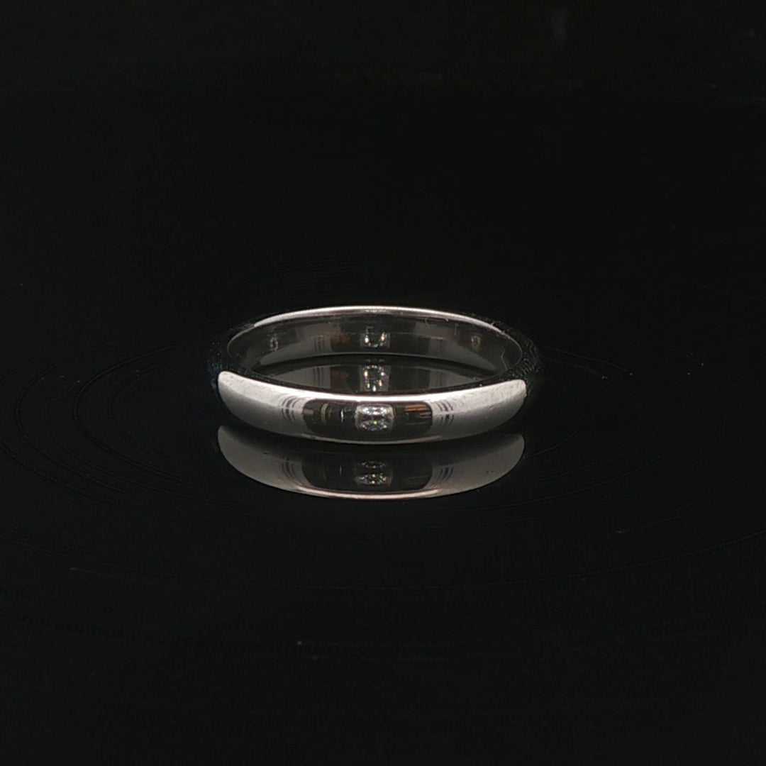 Tiffany & Co. Platinum 3mm Polished Band Ring Size 5.5