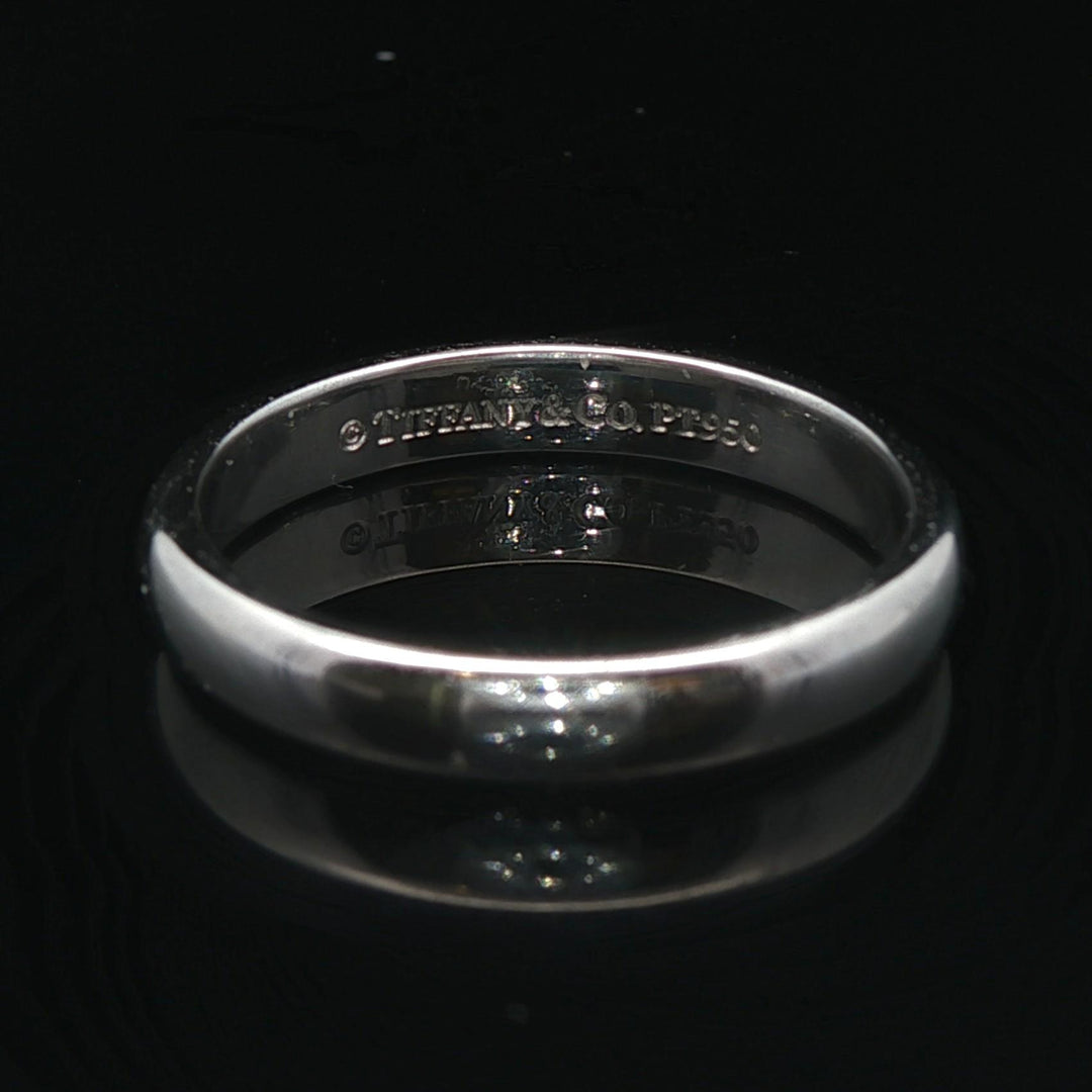 Tiffany & Co. Platinum 3mm Polished Band Ring Size 5.5