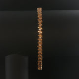 14k Yellow Gold and 2cttw Diamond Vintage S Link Tennis Bracelet 7.25"