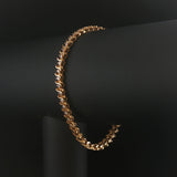 14k Yellow Gold and 2cttw Diamond Vintage S Link Tennis Bracelet 7.25"