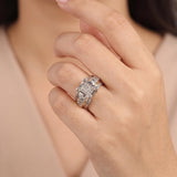 14k Yellow and White Gold 1cttw Diamond Cluster Ring Size 7