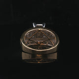 14k Yellow and White Gold 1cttw Diamond Cluster Ring Size 7