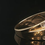 14k Yellow and White Gold 1cttw Diamond Cluster Ring Size 7