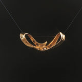 14k Yellow Gold and 0.25cttw Diamond Vintage Slide Pendant