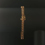 10k Yellow Gold and 2.5cttw Diamond Vintage S Link Tennis Bracelet 7.25"