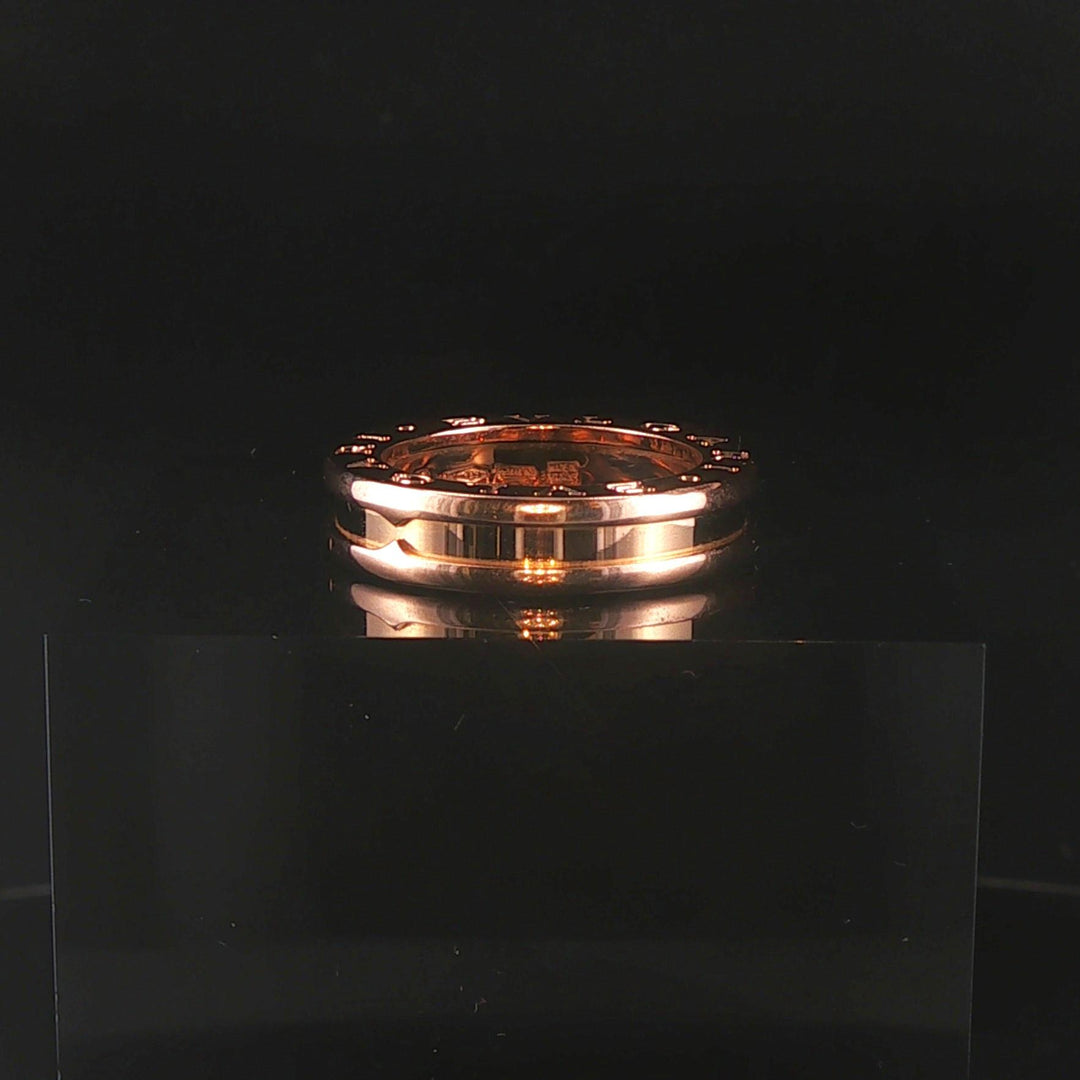 Bulgari B.zero1 18k Rose Gold Band Ring Size 4.5