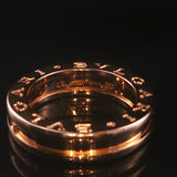 Bulgari B.zero1 18k Rose Gold Band Ring Size 4.5