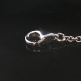 Salavetti 18k White Gold Tsavorite and Diamond Large Floral Pendant Necklace 16"