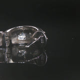 14k White Gold and 0.20cttw Diamond Huggie Earrings