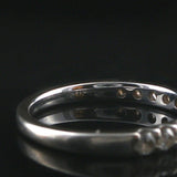 14k White Gold and 0.50cttw Diamond Half Eternity Band Ring Size 7