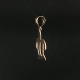 14k Yellow Gold 1.3g Flat Turtle Charm Pendant 1"