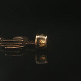 14k Yellow Gold 1.3g Flat Turtle Charm Pendant 1"