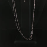 18k White Gold Mulit Color Tourmaline and Diamond Drop Necklace Italy 16.5"