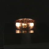 18k Rose Gold 0.88cttw Black and Brown Diamond Band Ring Size 6