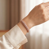 Sonia B 14k Rose Gold and 3cttw Diamond Heavy 38.2g Flex Bangle Bracelet 7"