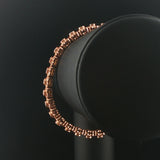Sonia B 14k Rose Gold and 3cttw Diamond Heavy 38.2g Flex Bangle Bracelet 7"