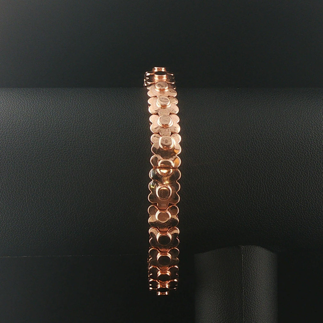 Sonia B 14k Rose Gold and 3cttw Diamond Heavy 38.2g Flex Bangle Bracelet 7"
