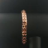 Sonia B 14k Rose Gold and 3cttw Diamond Heavy 38.2g Flex Bangle Bracelet 7"