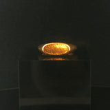 24k Pure Yellow Gold 17.5g Solid Heavy Signet Ring Size 8.5