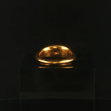 24k Pure Yellow Gold 17.5g Solid Heavy Signet Ring Size 8.5