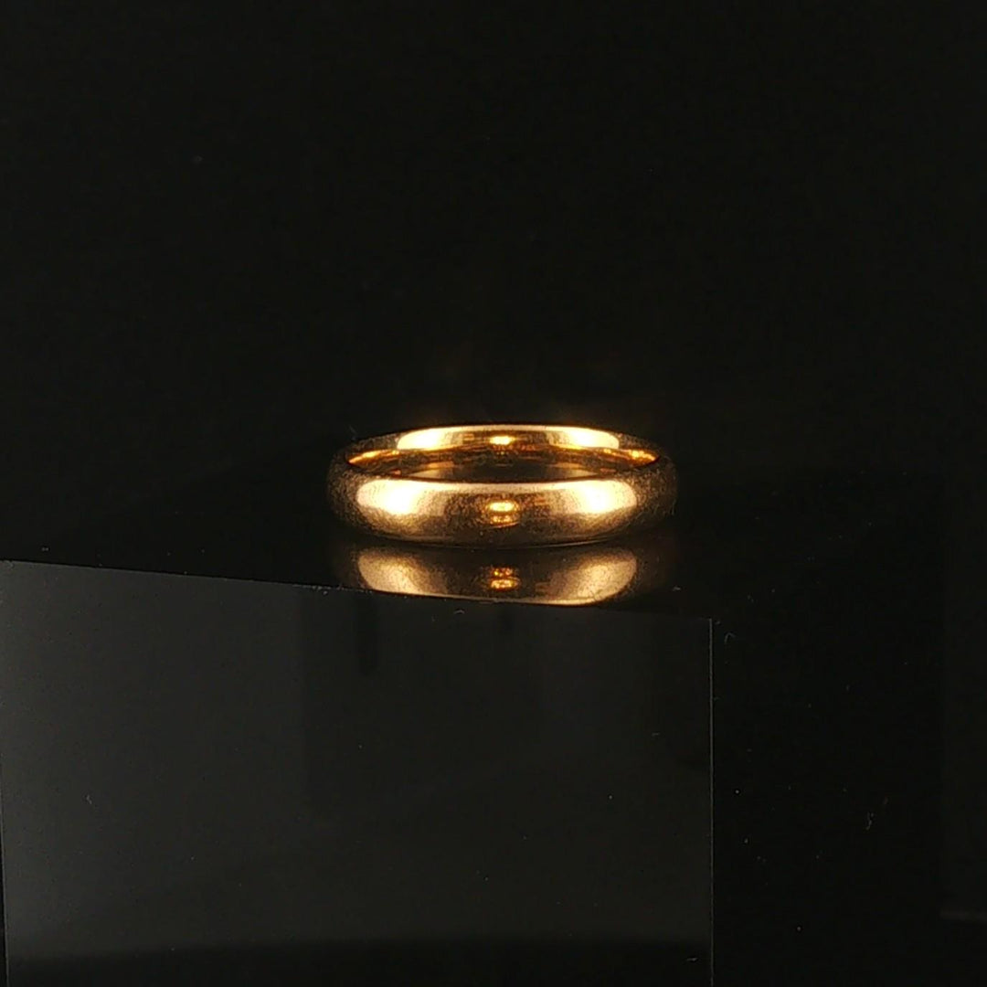 Antique 22k Yellow Gold 4.2g Solid 3.5mm Band Ring Size 6.25
