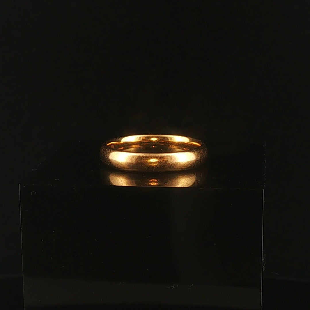 Antique 22k Yellow Gold 4.2g Solid 3.5mm Band Ring Size 6.25
