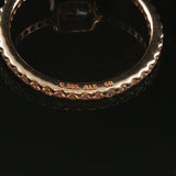 Pandora Timeless Elegance 14k Yellow Gold Square Cubic Zirconia Ring Size 9