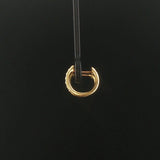 Jude Frances 14k Yellow Gold Petite Pave Diamond Hoop Earrings