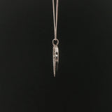 14k White Gold and 0.40cttw Diamond Heart Pendant Necklace 18"