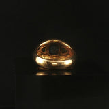David Yurman 18k Gold Blue Topaz and Peridot Ring Size 6