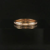 18k Yellow Gold and 0.50cttw Diamond 2.5mm Eternity Band Ring Size 5.75