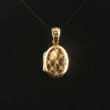 Charles Green & Sons 18k Yellow Gold and Diamond Vintage Locket Pendant