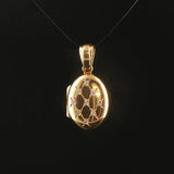 Charles Green & Sons 18k Yellow Gold and Diamond Vintage Locket Pendant