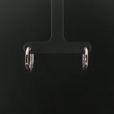 14k White Gold and 0.50cttw Diamond Hoop Earrings
