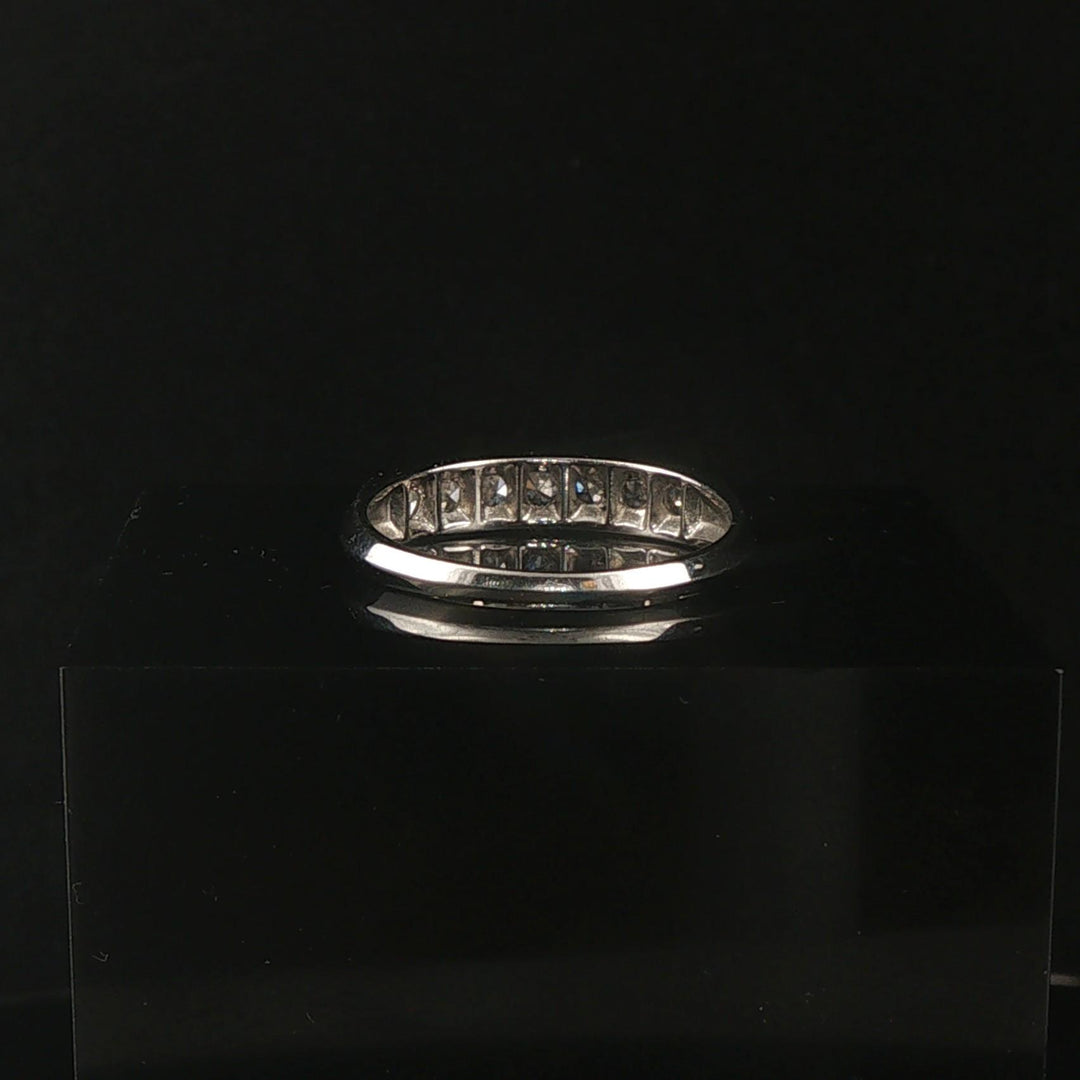 Platinum and 0.50cttw Diamond Vintage Band Ring Size 5.5