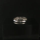 Platinum and 0.50cttw Diamond Vintage Band Ring Size 5.5
