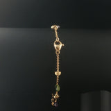Marco Bicego Paradise 18k Yellow Gold and Multi Gemstone Station Bracelet 7"