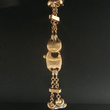 Marco Bicego Paradise 18k Yellow Gold and Multi Gemstone Two Strand Bracelet 7"