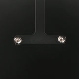 14k White Gold and 0.75cttw Diamond Cluster Stud Earrings