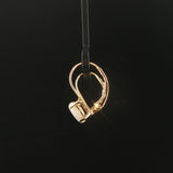 14k Yellow Gold and Opal Drop Earrings 0.65"