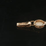 14k Yellow Gold and Opal 7.4g Ladies Vintage Link Bracelet 7.25"