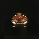 14k Yellow Gold and 10mm Golden South Sea Pearl Solid Ring Size 6