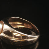 14k Yellow Gold and 10mm Golden South Sea Pearl Solid Ring Size 6