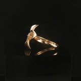 Denny Wong 14k Yellow Gold and Diamond Plumeria Floral Ring Size 6.5